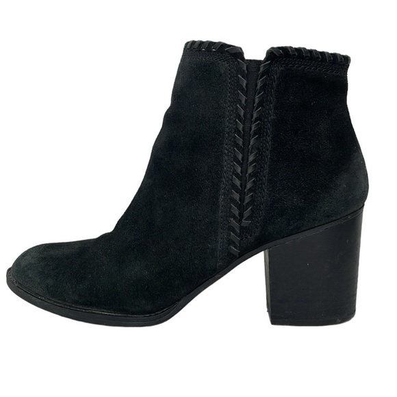 Sofft Boots Women's 10 Black Leather Ankle Booties Zip Round Toe - Picture 9 of 16